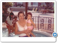 Irene & Sally at pool